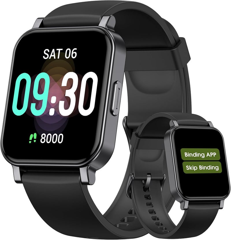 TYKOIT Pedometer Watch Senior Friendly No App/Phone Required, Waterproof Fitness Tracker Watch with Step Counter Calories/Sleep Tracker for Walking Running for Men Women - Image 1